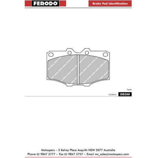 Ferodo Brake Pad Set FQTA288