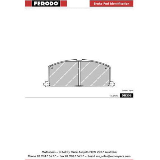 Ferodo Brake Pad Set FQTA308