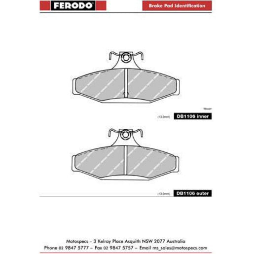 Ferodo Brake Pad Set FQTA1106