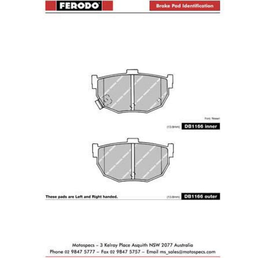 Ferodo Brake Pad Set FQTA1166