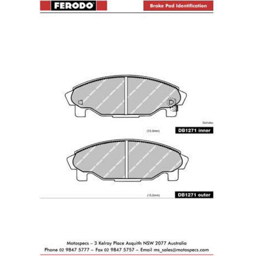 Ferodo Brake Pad Set FQTA1271