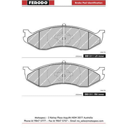 Ferodo Brake Pad Set FQTA1311