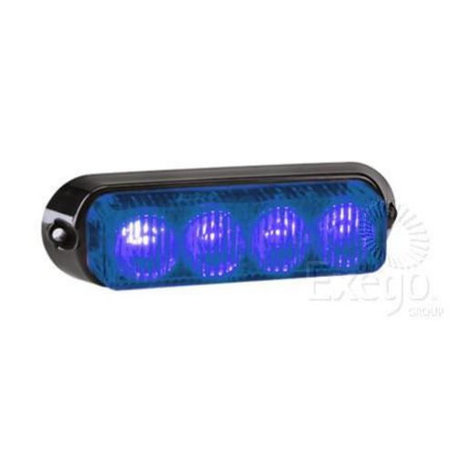 Narva LED Beacon / Strobe Blue 12V Permanent Mount 85212B