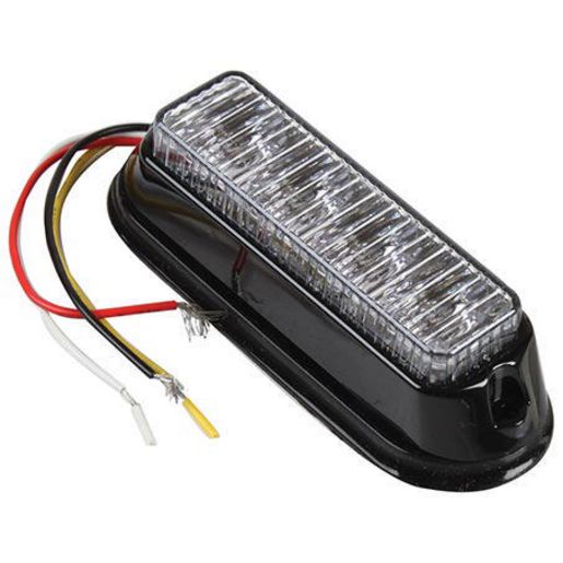 Narva Led Beacon / Strobe Red/Blue 12V Permanent Mount 85212RB