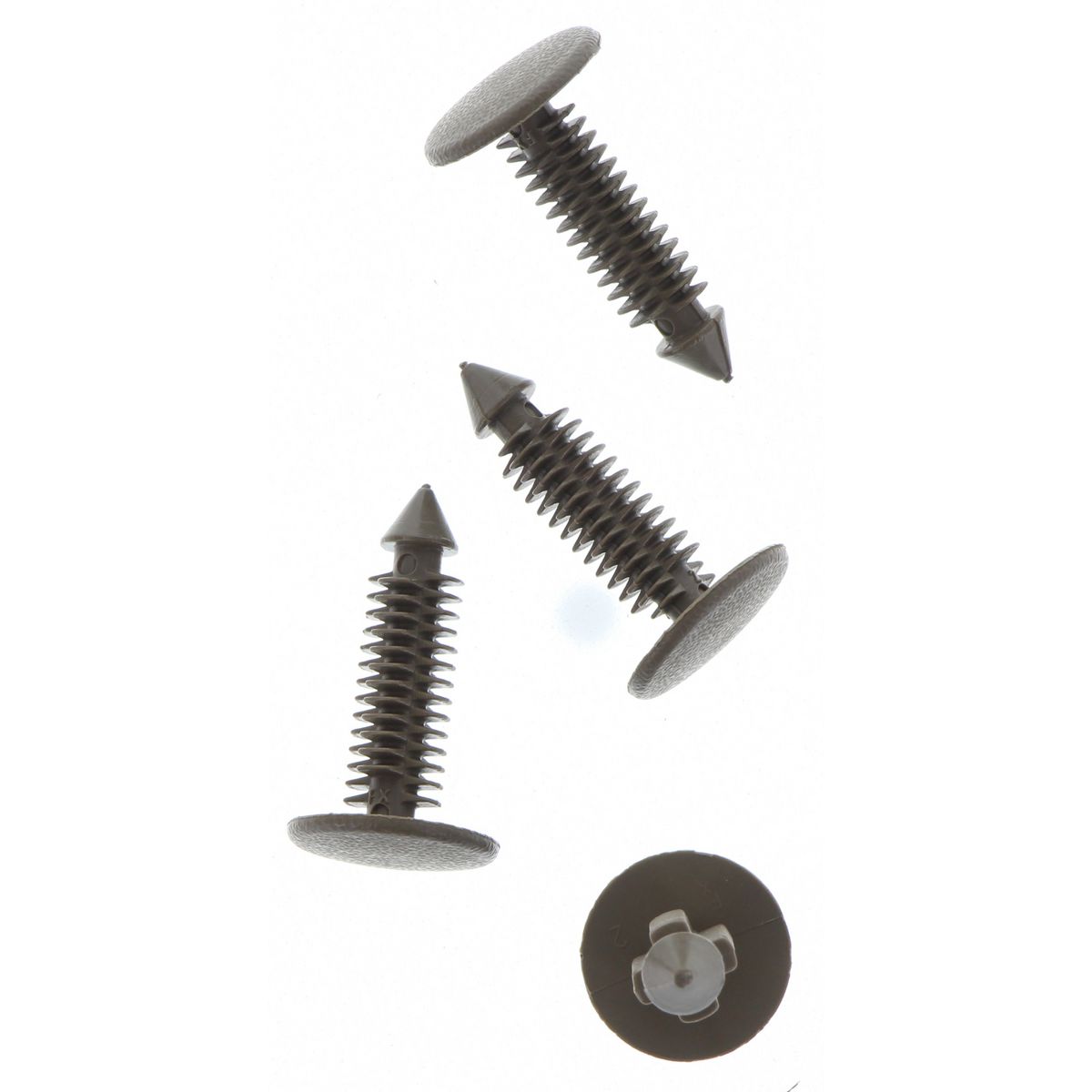 Champion Fasteners Xmas Tree Clip  Beige Len: 22mm Stem Dia: 6.8mm Hole: 6.6 8mm Head: 16mm PP02