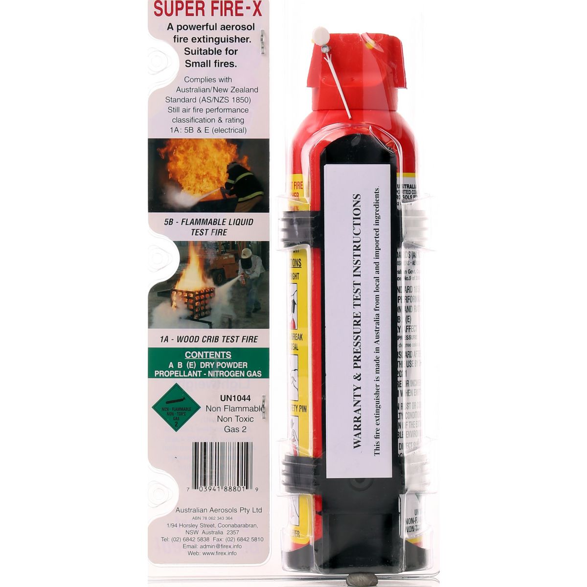 Super Fire-X Aerosol Fire Extinguisher 500G SFX500