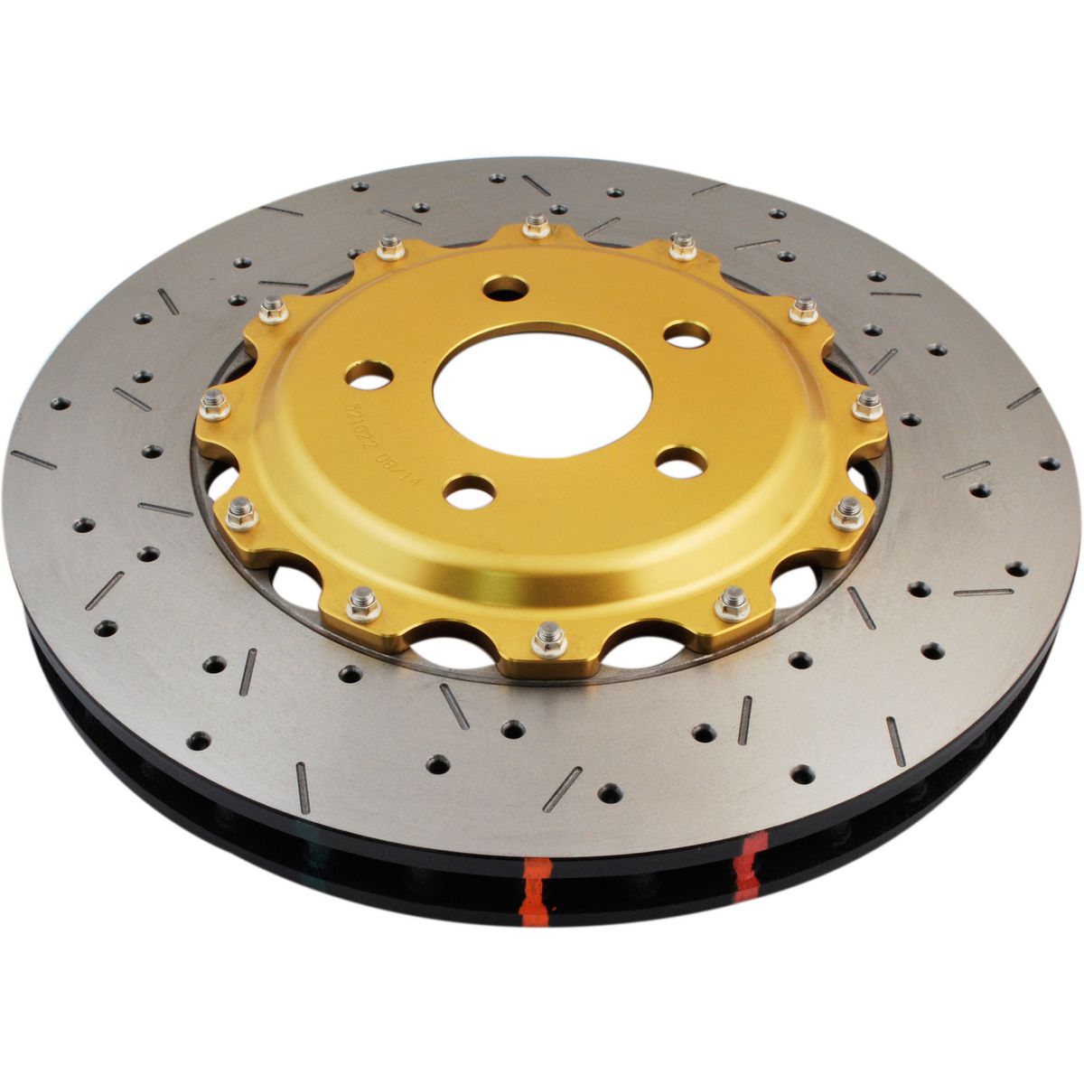 DBA HD 5000 Drilled Slotted 2Pc Brake Rotor Pair Front DBA52102GLDXS