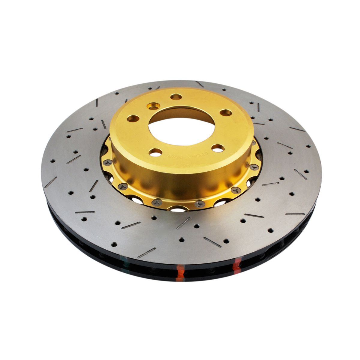 DBA HD 5000 Drilled Slotted 2Pc Brake Rotor Pair Front DBA52858GLDXS