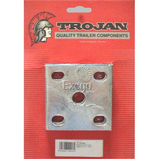 Trojan U Bolt Plate Set M10 51Mm X 50Mm Pair Galvanised 272020