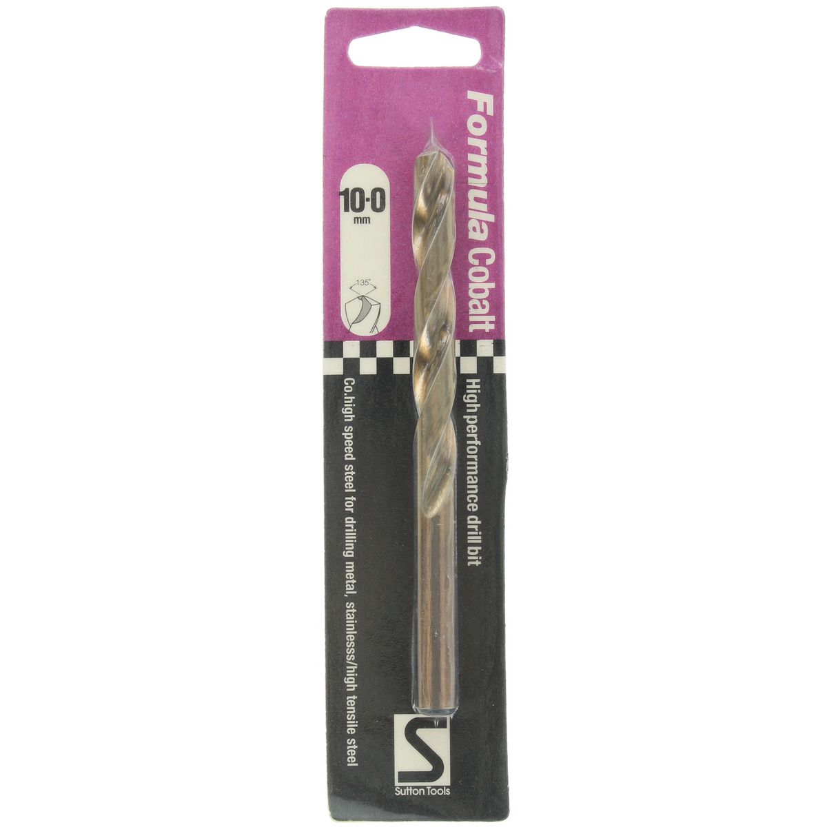 Sutton Jobber Drill Bit HD Cobalt HSS 10mm Dia 87mm L2 133mm L1 94038