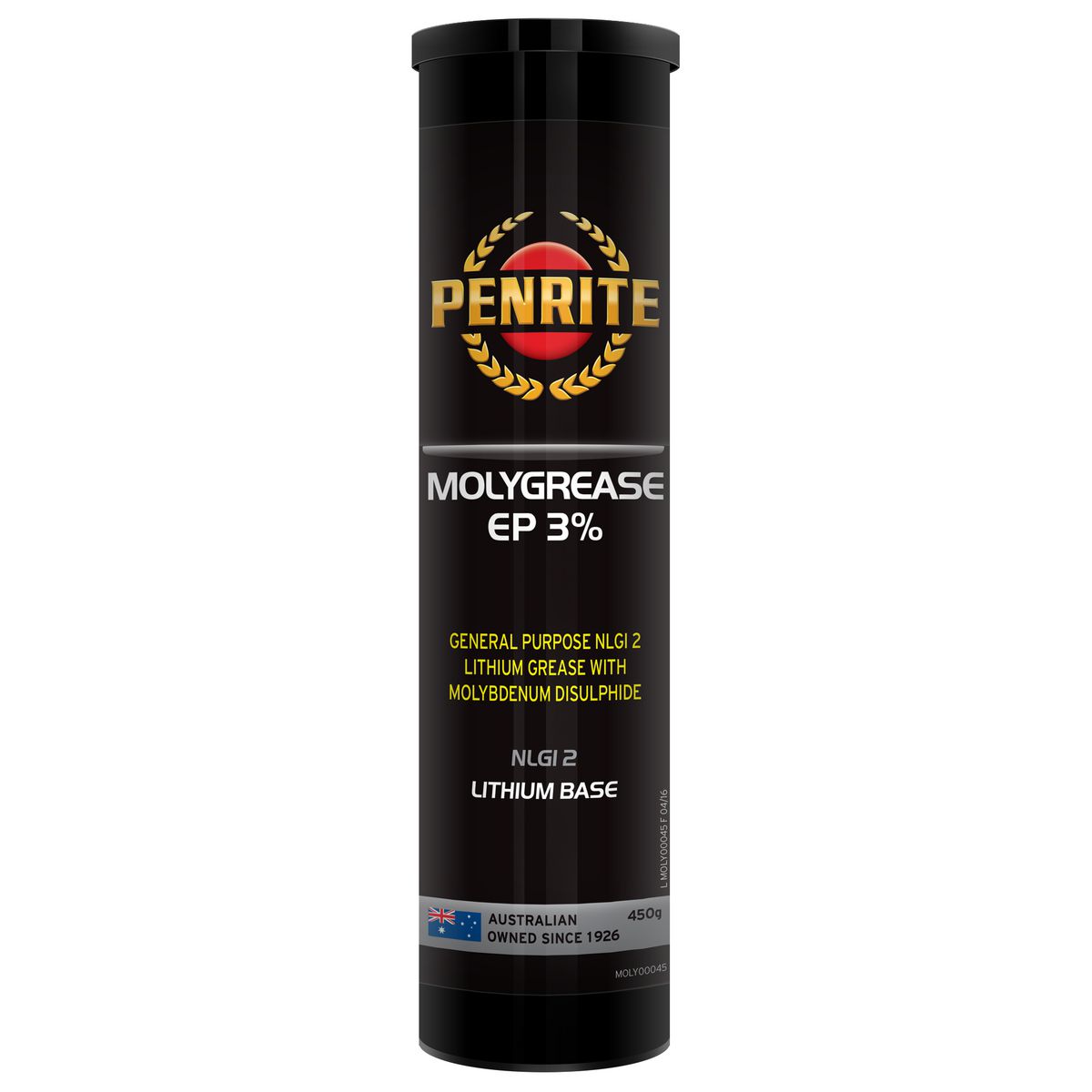 Penrite Molygrease EP 3% NLGI 2 450g Cartridge MOLY00045