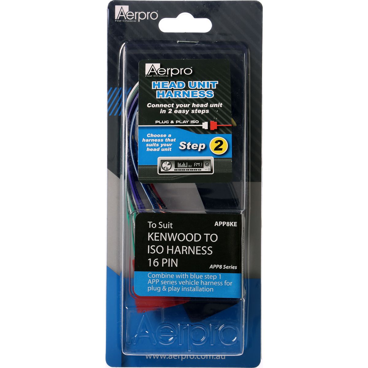 Aerpro Harness Kenwood To ISO 14 Pin APP8KE