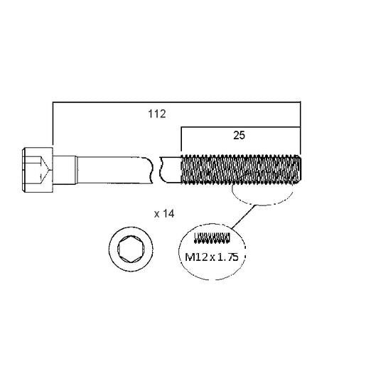 Permaseal Gaskets Cylinder Head Bolt Set HBS005