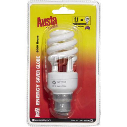 Austa Globe-Energy Saving 6500K B22D AES11WCB