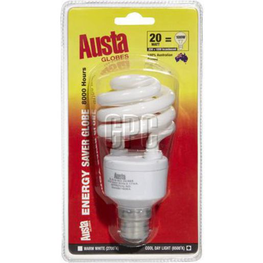 Austa Globe-Energy Saving 6500K B22D AES20WCB