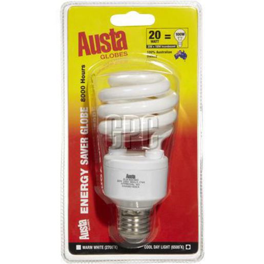 Austa Globe-Energy Saving 6500K E27 AWS20WCS