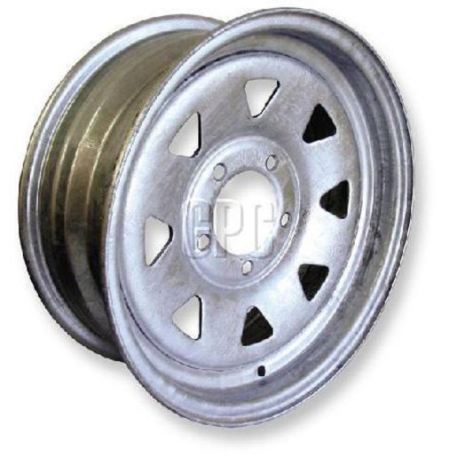 Trojan Trailer Wheel Rim Galvanised 16In X 6In 1454Kg Rating 535065