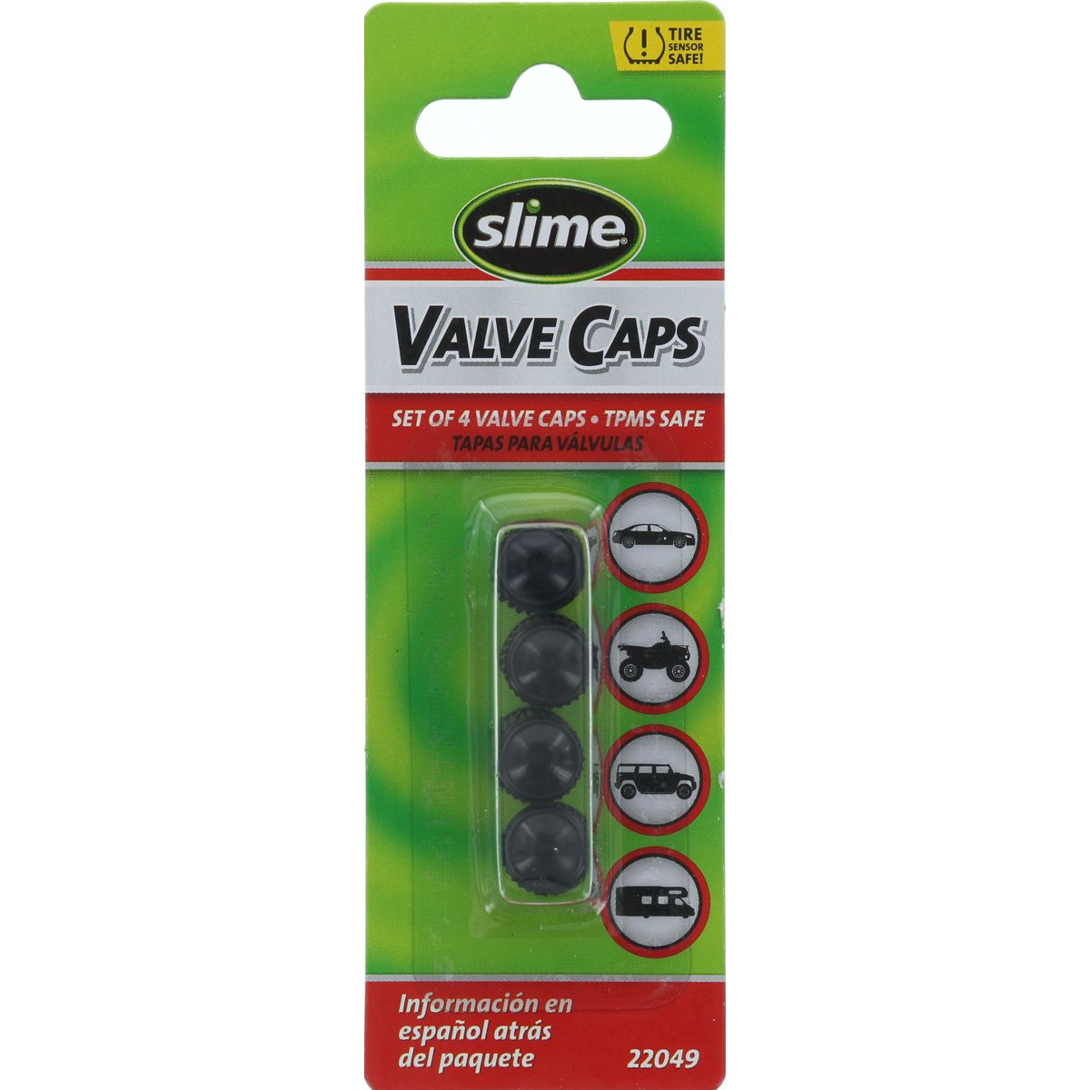 Slime Valve Caps Black (4 Pack) 22049