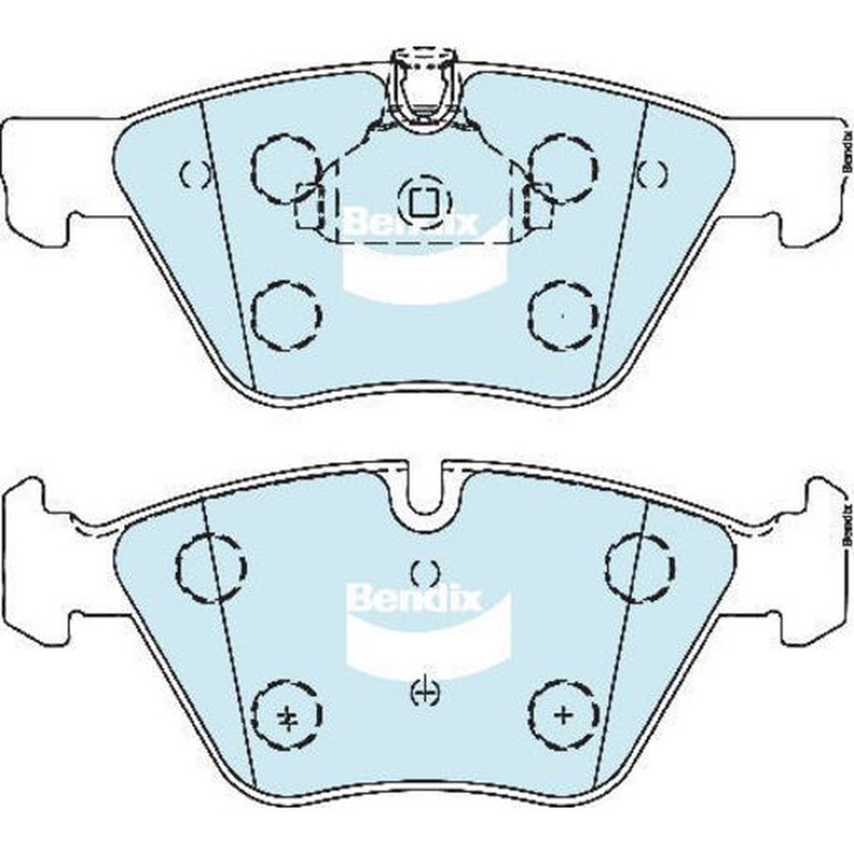 Bendix General CT Brake Pad Set Front DB1856 GCT