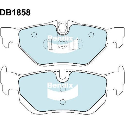 Bendix Brake Pad Set - General Ct DB1858CT