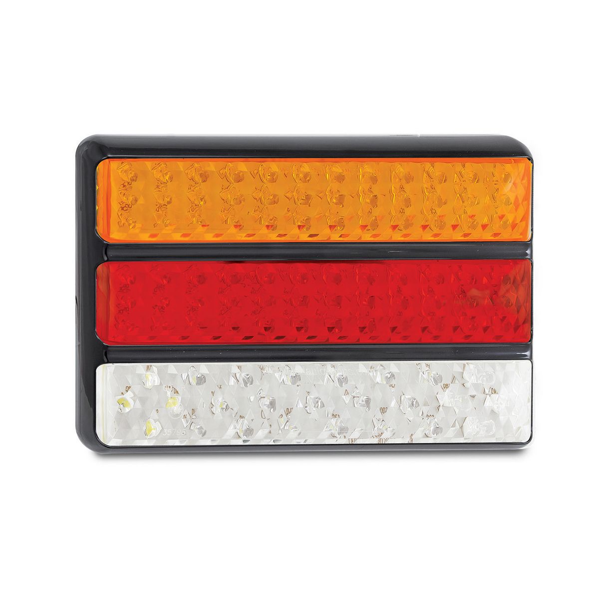 LED Autolamps Stop/Tail/Indicator/Reverse Light 97 LED 12-24V with Black Bracket 200BARWM