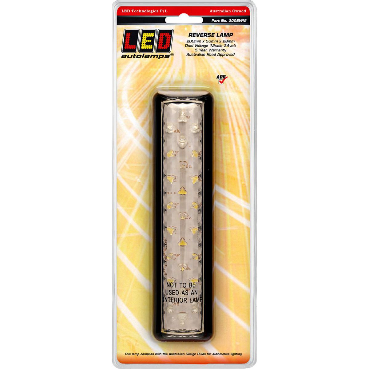 LED Autolamps Reverse Light LED 12/24V 200BWM