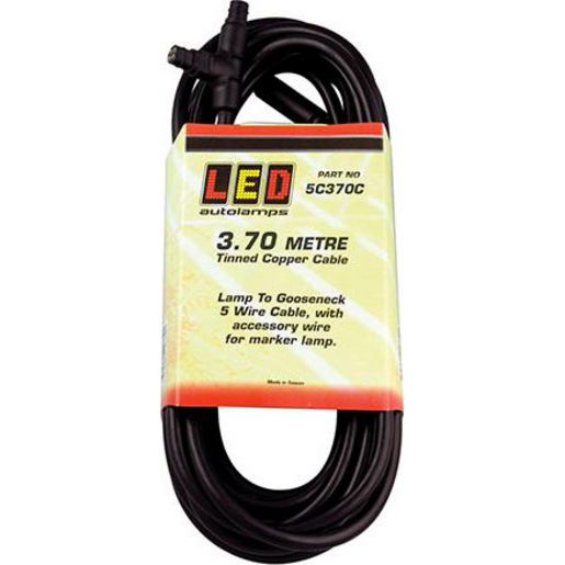 LED Autolamps Trailer Cable Lamp to Gooseneck 3.7m Cable 5C370C