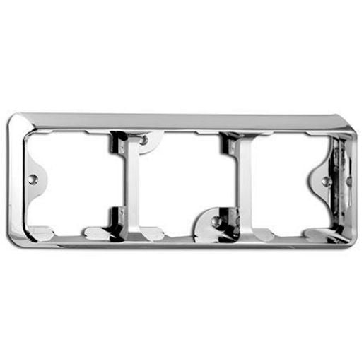 LED Technologies Chrome Bracket Suit 80 Series Triple LED Light 80B3C