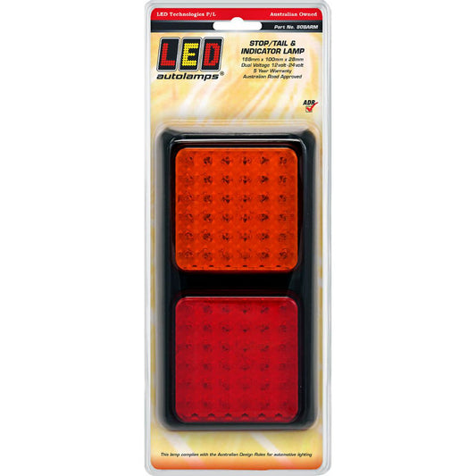 LED Autolamps Stop/Tail/Indicator Light LED 12/24V 80BARM