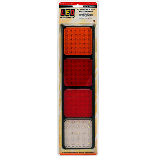 LED Autolamps Stop/Tail/Indicator/Reverse LED Light 12/24V 40cm Cable Blister Pack 80BARRWM