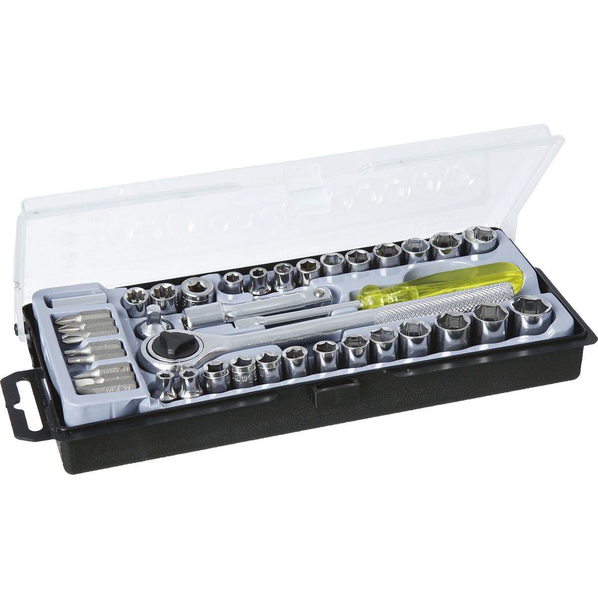GV Tools 1/4" & 3/8" Dr. Socket Set 40 Piece GV001