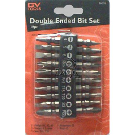 GV Tools Bit Set Double Ended 10pc GV035