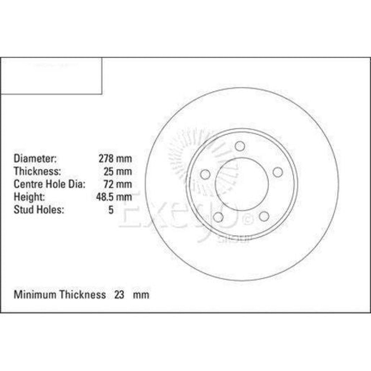 DBA Standard Brake Rotor Pair Front DBA2954