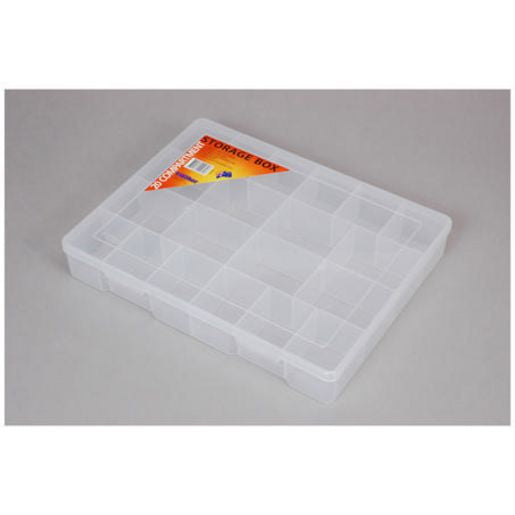 Fischer 20 Compartment Storage Box Extra Large Clear 1H-097