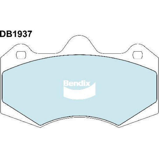 Bendix SRT Brake Pad Set Front DB1937 SRT