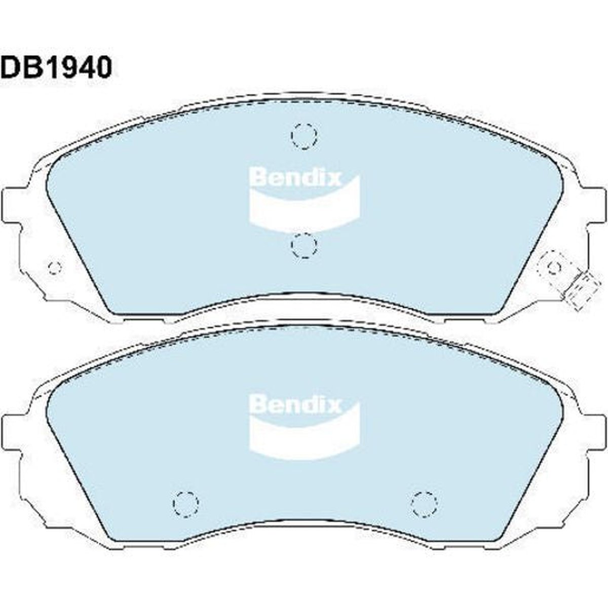 Bendix Ultimate Brake Pad Set Front DB1940 ULT