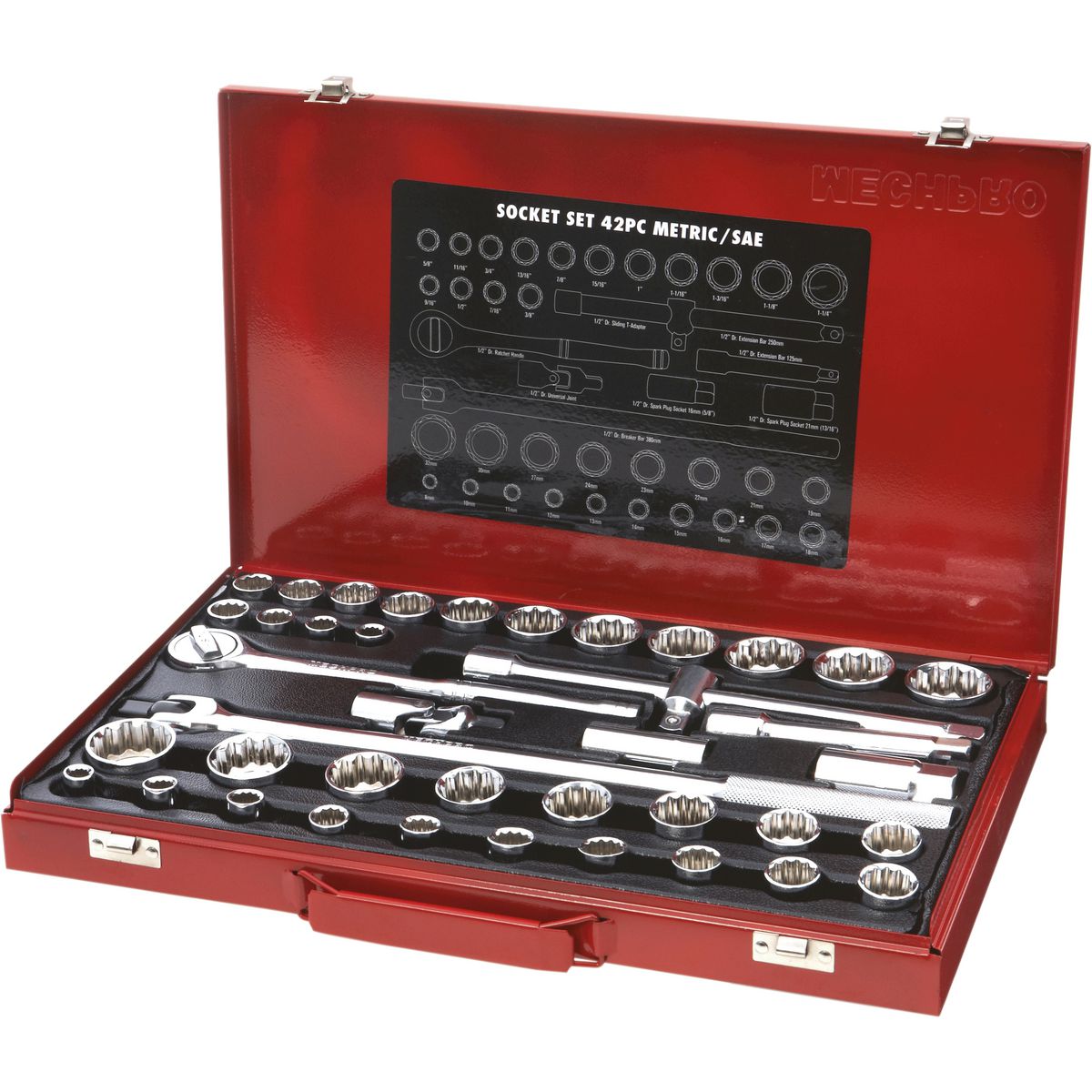 Mechpro Socket Set 41 Piece 1/2In Drive MPSK109K