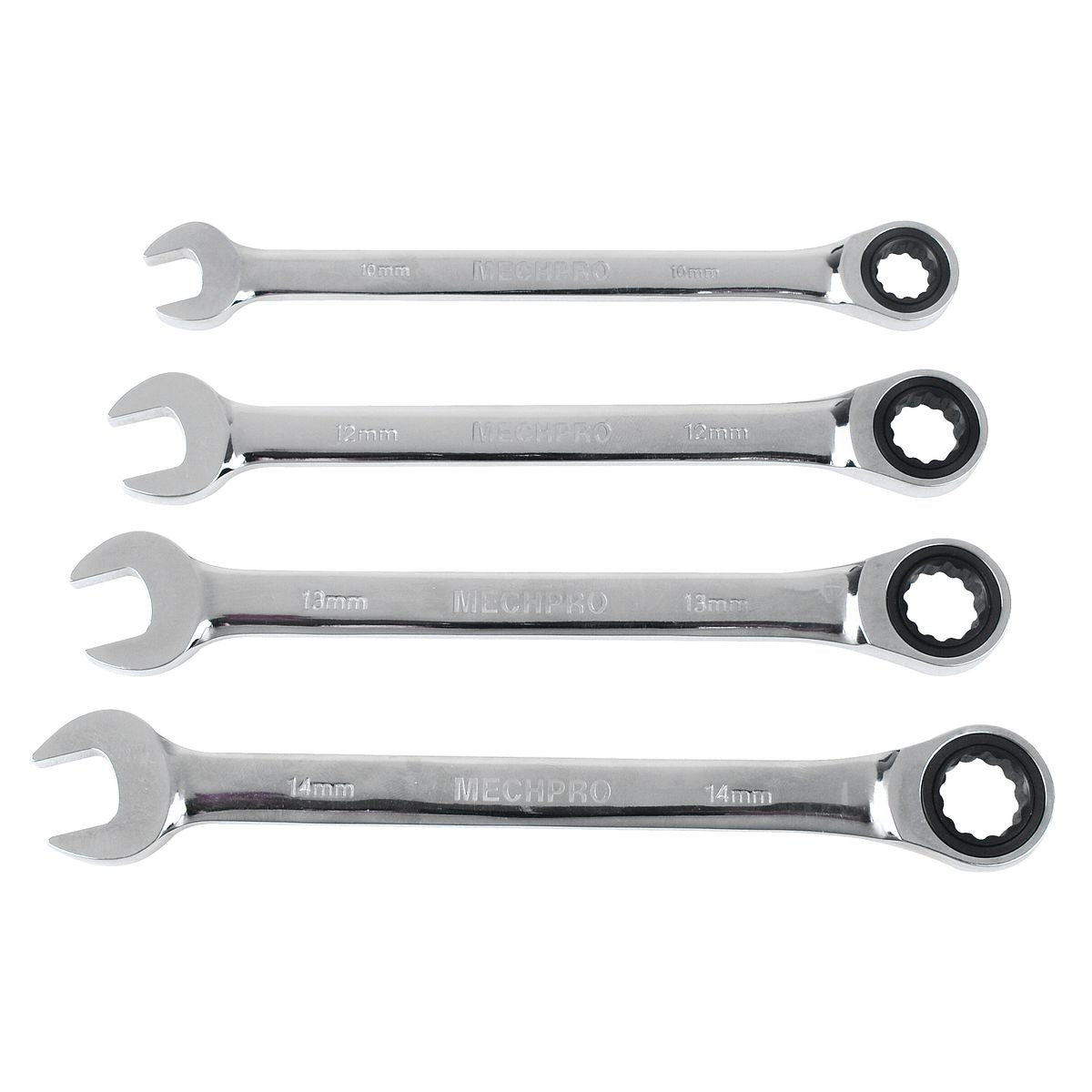 Mechpro Geared Spanner Set 4Pc Metric MPSP100K