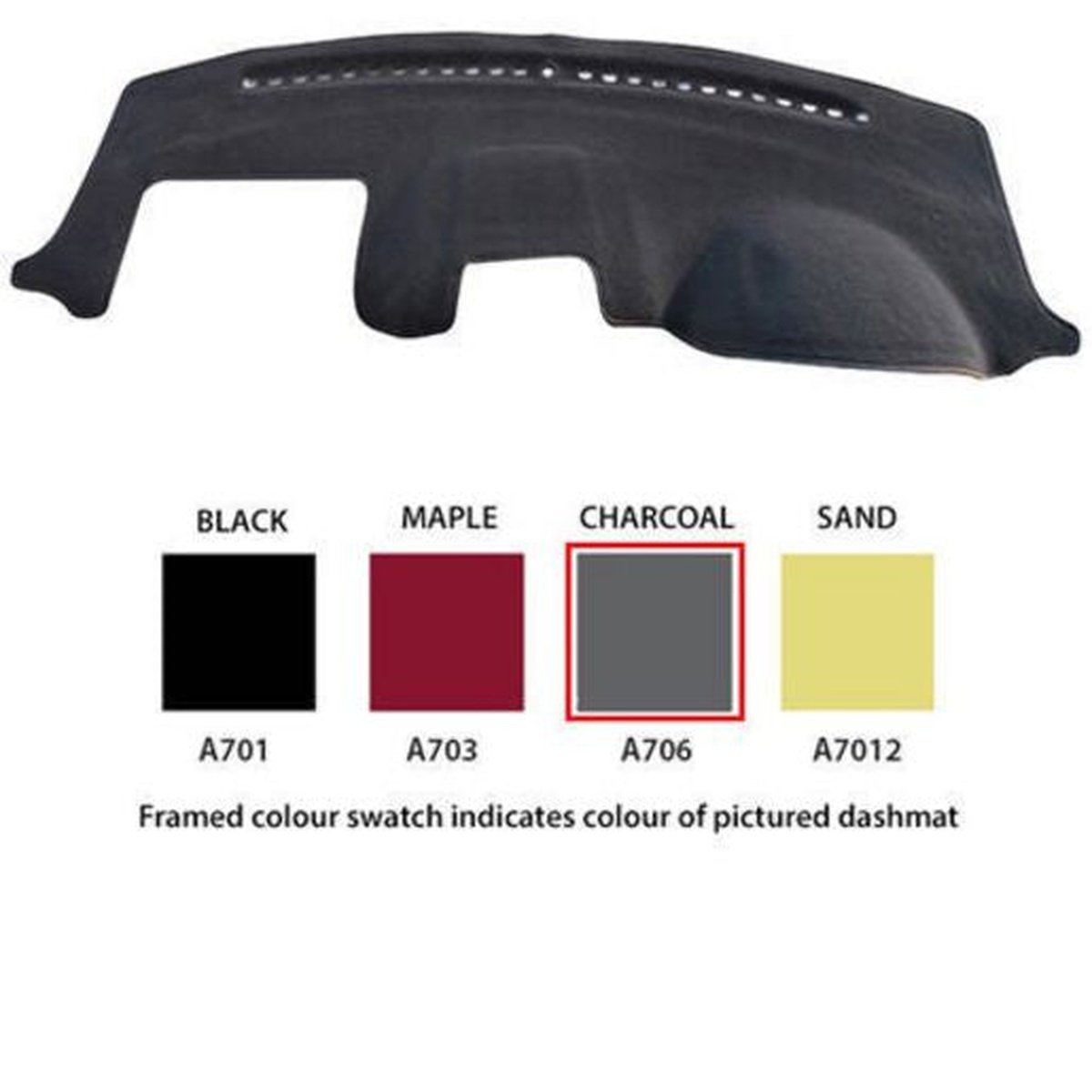 Sunland Dashmat fits KIA CARNIVAL (GRAND/VQ - 1/06 to 3/09) - Charcoal