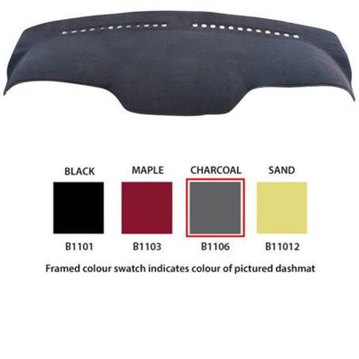 Sunland Dashmat fits MERCEDES BENZ MB (MB100 - 11/99 On) - Charcoal