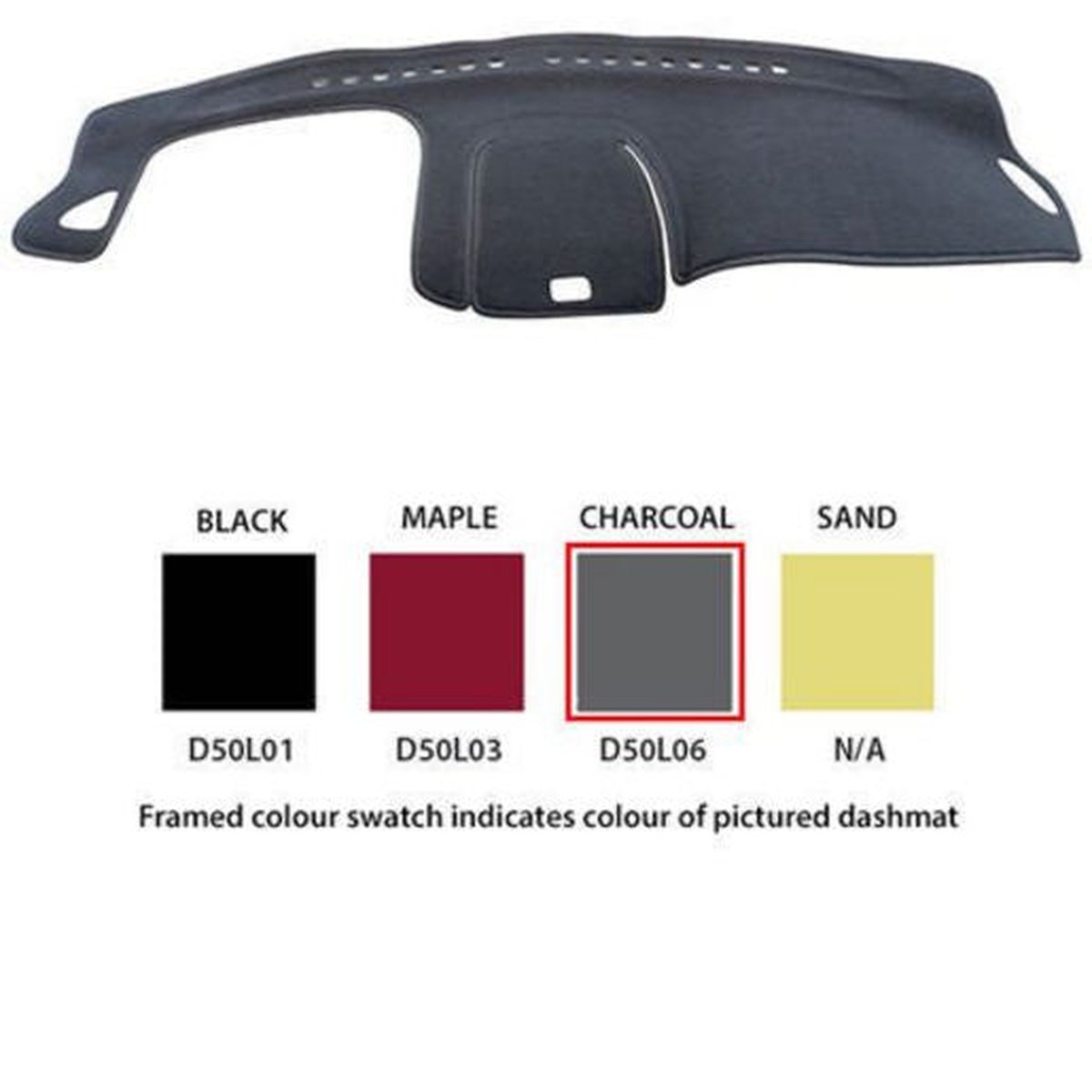 Sunland Dashmat fits NISSAN PULSAR (N16/S2 MY03 - MY2004 - 12/02 to 1/06) - Charcoal