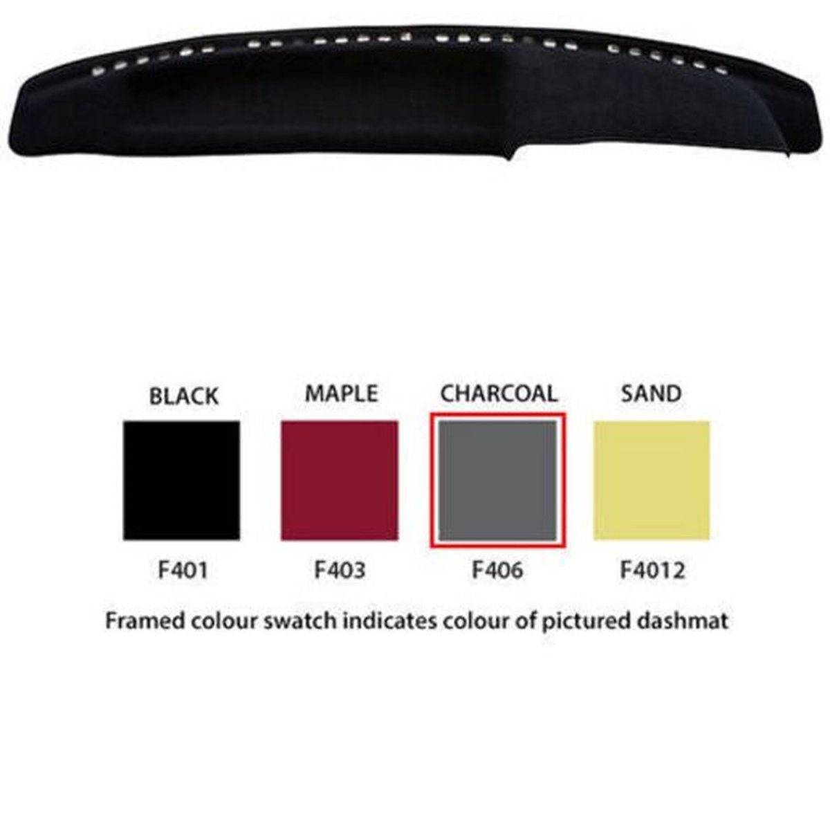 Sunland Dashmat fits FORD FALCON (XF - 10/84 to 12/87) - Black