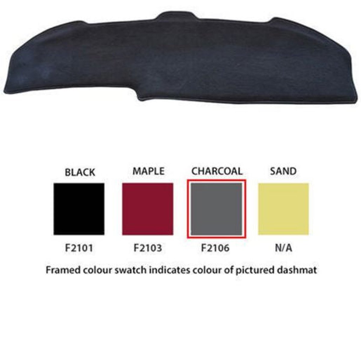 Sunland Dashmat fits FORD CAPRI (SA/SC - 11/89 to 5/94) - Charcoal