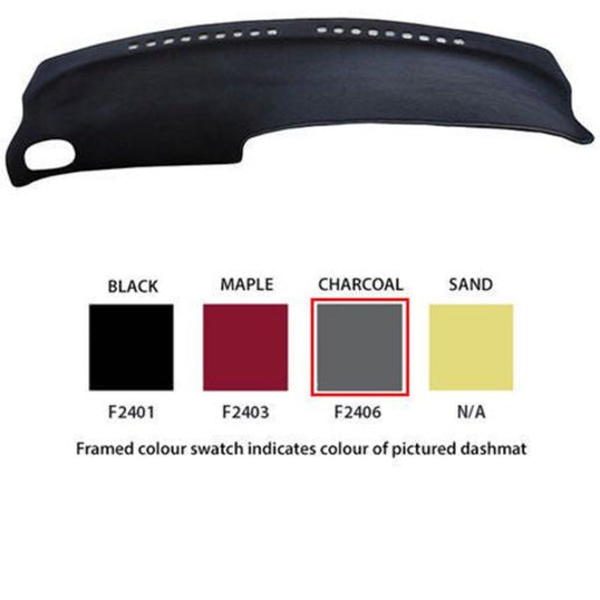 Sunland Dashmat fits FORD FESTIVA (WB/WF - 4/94 to 4/01) - Charcoal