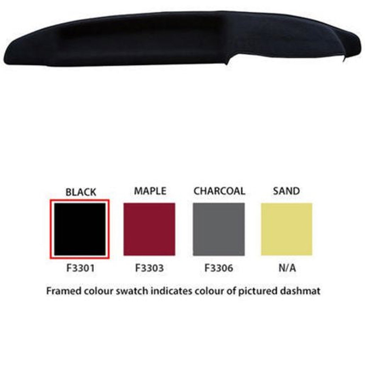 Sunland Dashmat fits FORD FALCON (XH UTE/EL - 4/96 to 5/99) - Charcoal