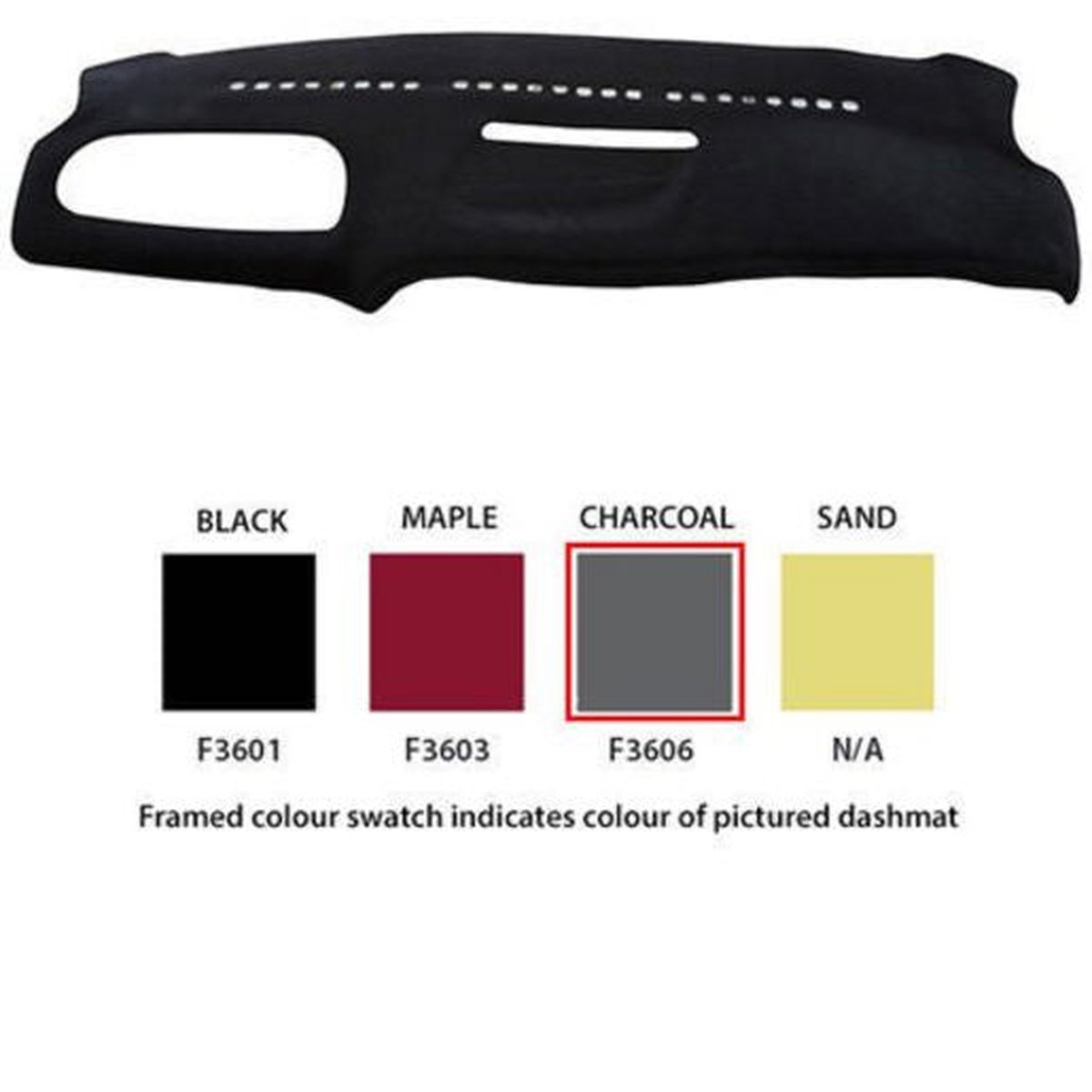 Sunland Dashmat fits FORD TRANSIT (VG - 10/96  to 1/01) - Charcoal