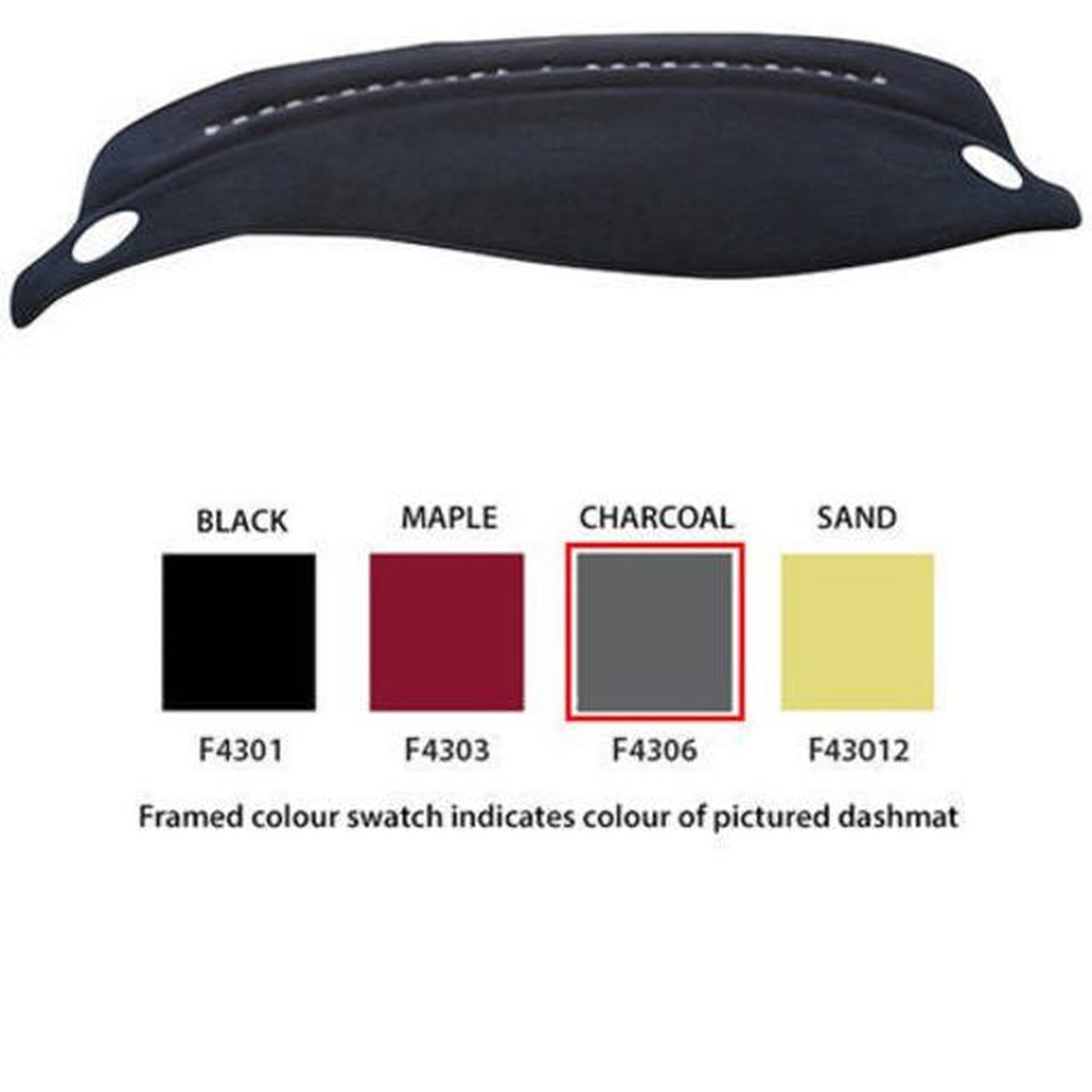 Sunland Dashmat fits FORD FAIRMONT (AU - 9/98 to 9/02) - Black