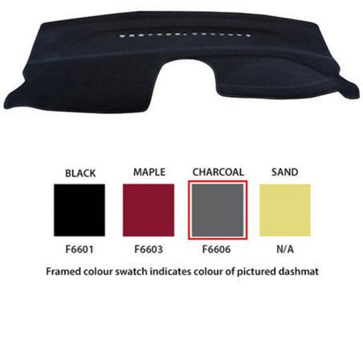 Sunland Dashmat fits FORD FOCUS (XR5 - 4/06 to 7/11) - Charcoal