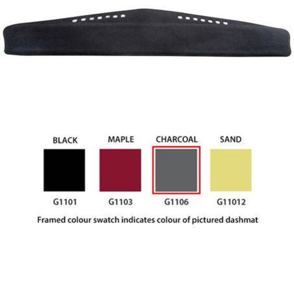 Sunland Dashmat fits HOLDEN KINGSWOOD (HQ - 2/71 to 10/74) - Black