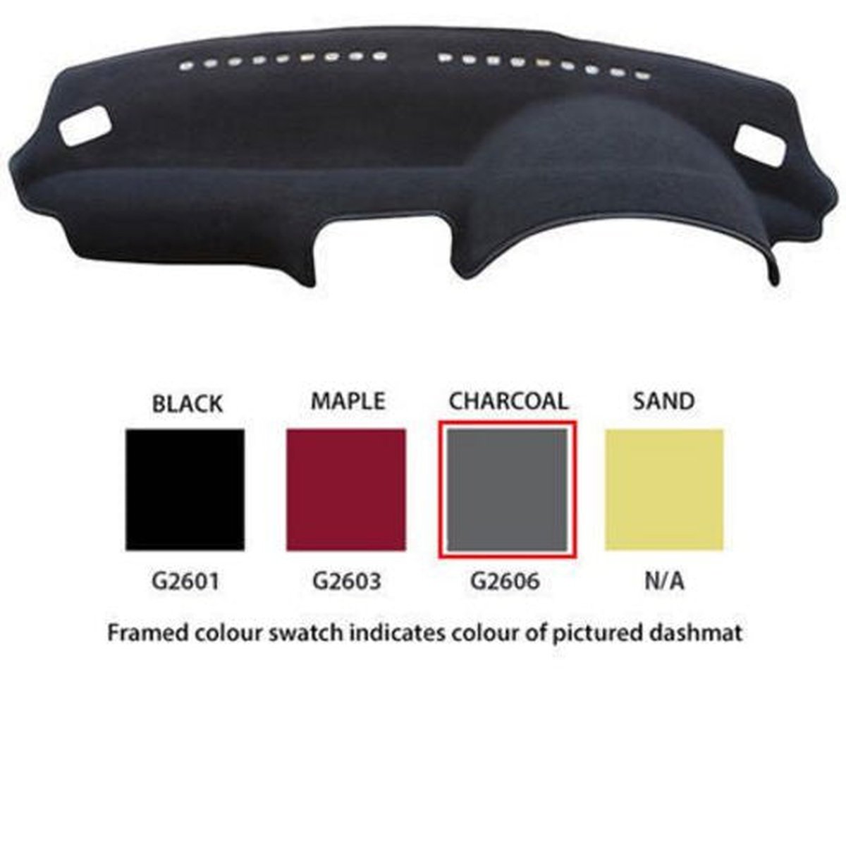 Sunland Dashmat fits HOLDEN BARINA (MH - 9/91 to 5/94) - Charcoal